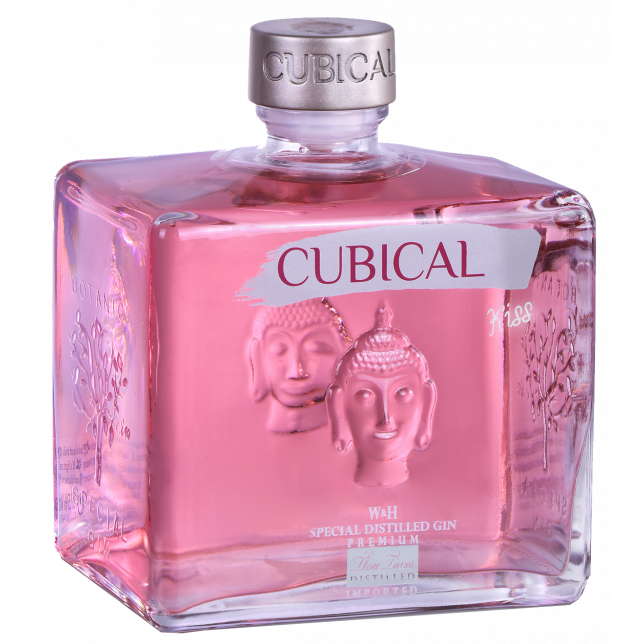 Cubical Kiss Special Distilled Pink Gin 37,5% 70 cl.