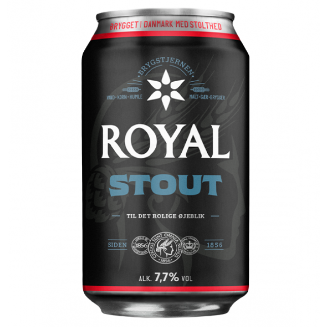 Royal Stout 7,7% 24x33 cl. (dåse)