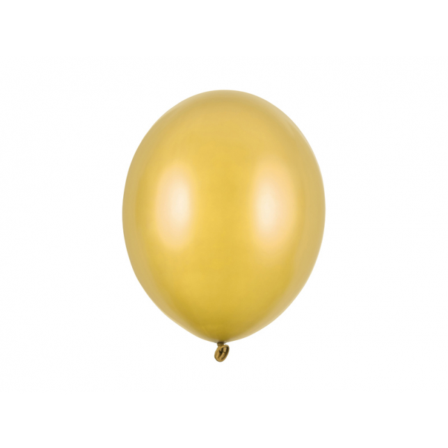 Metallisk Guld Balloner 30 cm. 100 stk.