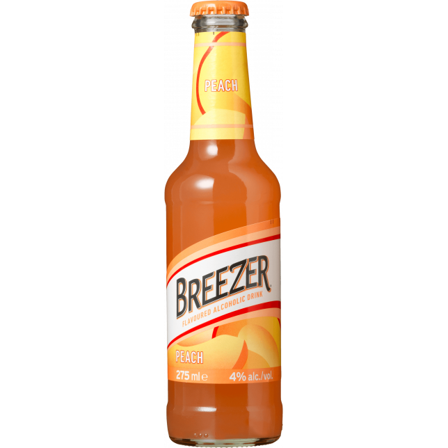 Breezer Peach 4% 24x27,5 cl. (flaske)