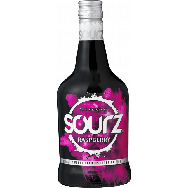 Sourz Raspberry Likør 15% 70 cl.