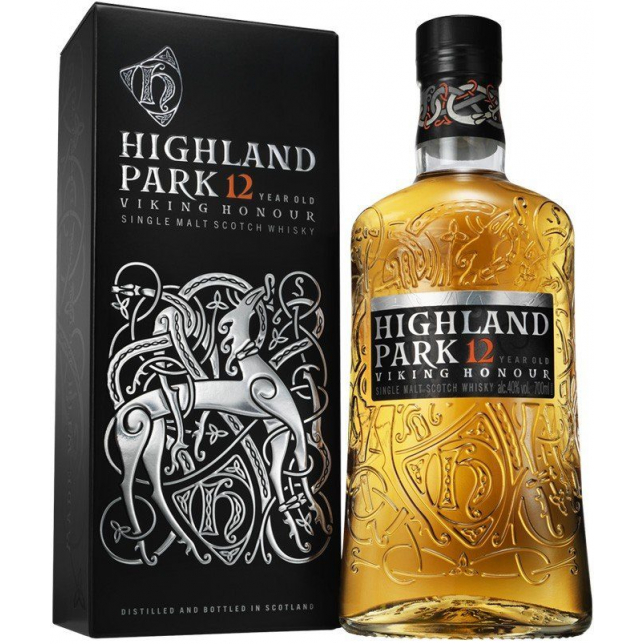 Highland Park Viking Honour 12 års Single Malt Scotch Whisky 40% 70 cl. (Gaveæske)