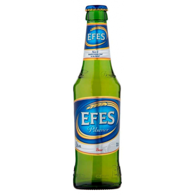 Efes Pilsner 5% 24x33 cl. (flaske)