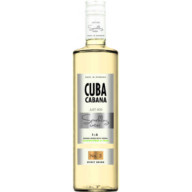 CUBA Cabana No.3 Elderflower & Pear 25% 70 cl.