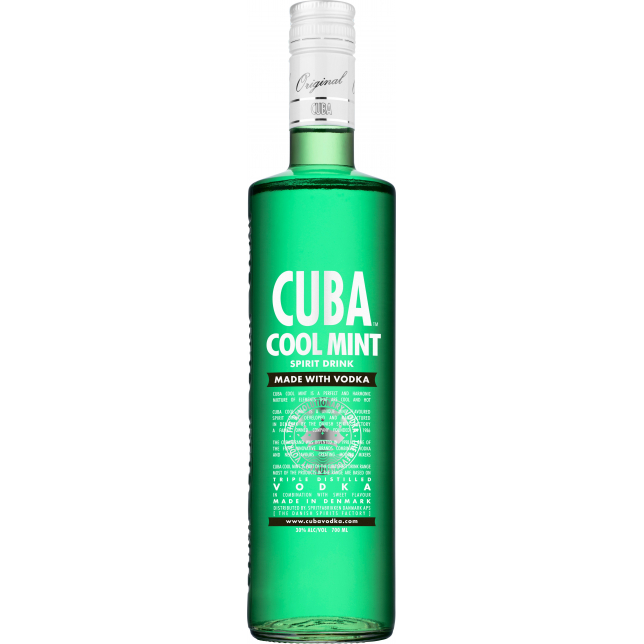 CUBA Cool Mint Vodka 30% 70 cl.