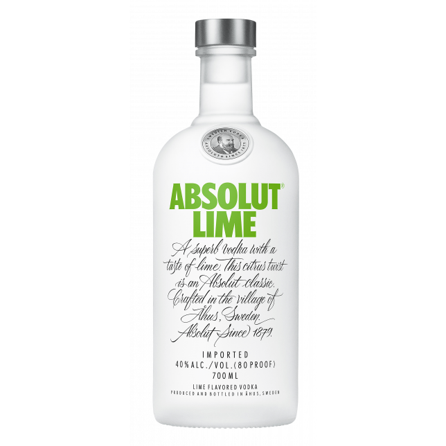 Absolut Lime Vodka 40% 70 cl.