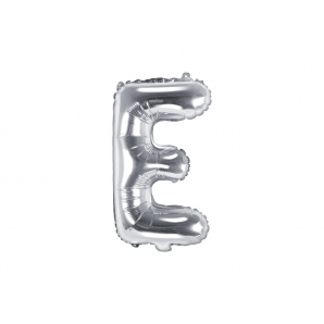 Sølv "E" Ballon 1 stk.