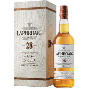 Laphroaig 28 års Islay Single Malt Scotch Whisky 44,4% 70 cl. (Gaveæske)