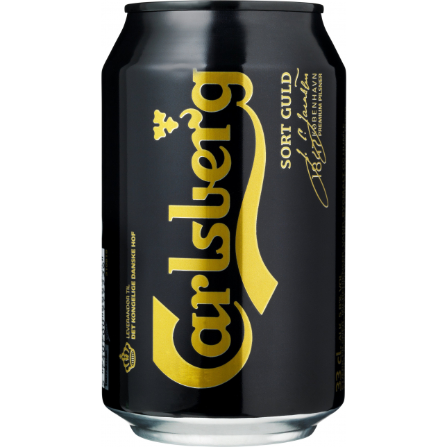 Carlsberg Sort Guld Pilsner 5,8% 24x33 cl. (dåse)