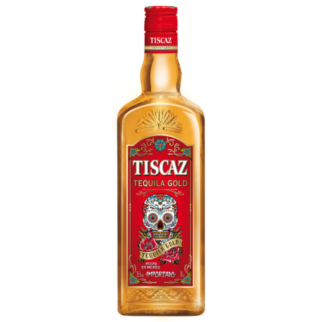 Tiscaz Tequila Gold 35% 70 cl.