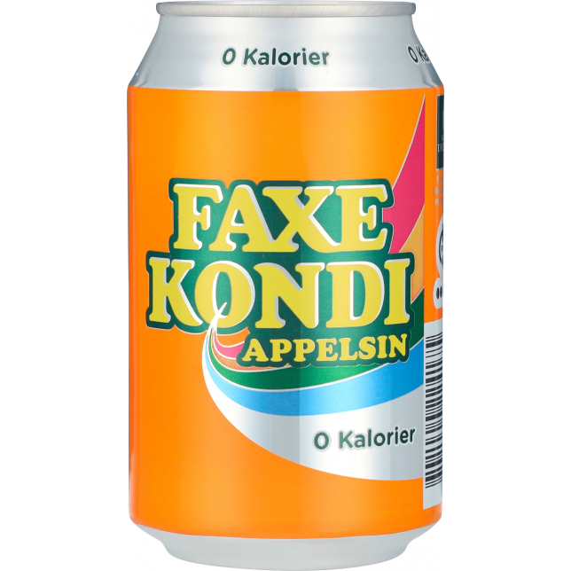 Faxe Kondi Appelsin 0 Kalorier 24x33 cl. (dåse)