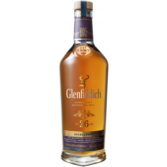 Glenfiddich 26 års Single Malt Scotch Whisky 43% 70 cl. (Gaveæske)