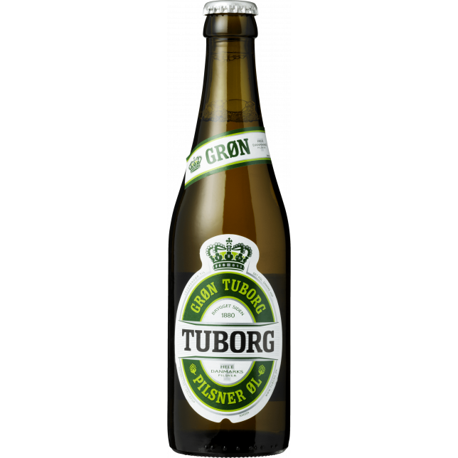 Tuborg Grøn Pilsner 4,6% 30x33 cl. (flaske)