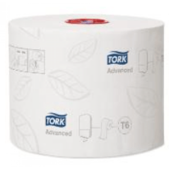Toiletpapir Tork Advanced T6 Mid-size 2-lags 100 m Hvid 27 rl.