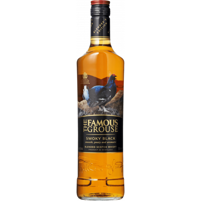 Famous Grouse Smoky Black Blended Scotch Whisky 40% 70 cl. (Gaveæske)