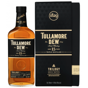 Tullamore DEW Trilogy 15 års Blended Irish Whiskey 40% 70 cl. (Gaveæske)