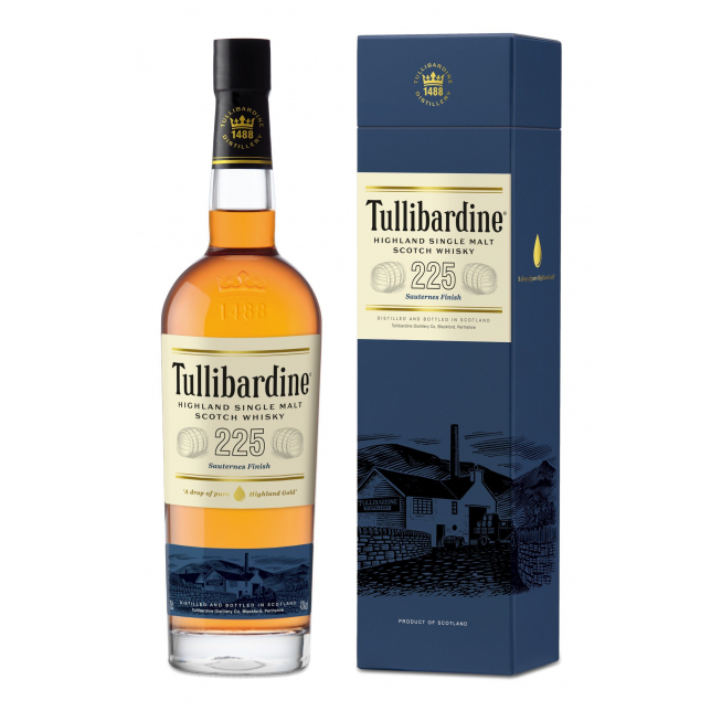 Tullibardine 225 Sauternes Finish Single Malt Scotch Whisky 43% 70 cl. (Gaveæske)