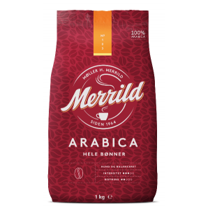 Merrild Arabica 1.000 gr. (hele bønner)