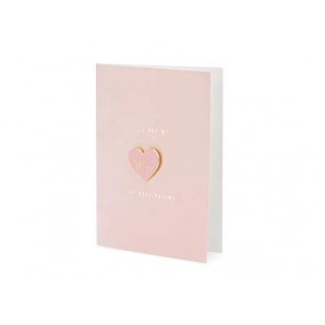 Pink & Guld "Mom" Kort med Konvolut 1 stk.