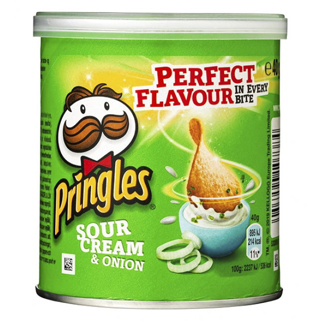 Pringles Sour Cream & Onion Chips 12x40 gr.