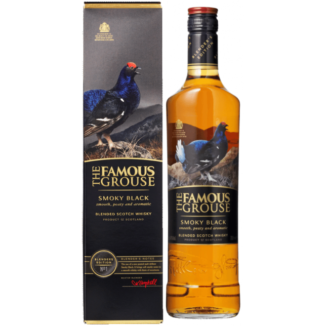 Famous Grouse Smoky Black Blended Scotch Whisky 40% 70 cl. (Gaveæske)