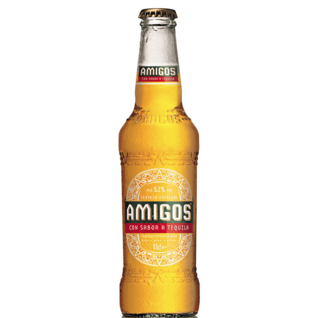 Amigos Tequila Flavour Beer 4,6% 24x33 cl. (flaske)