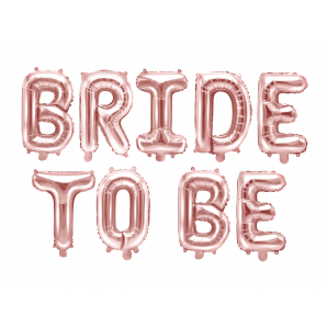 Rosaguld "Bride To Be" Folieballon 1 stk.