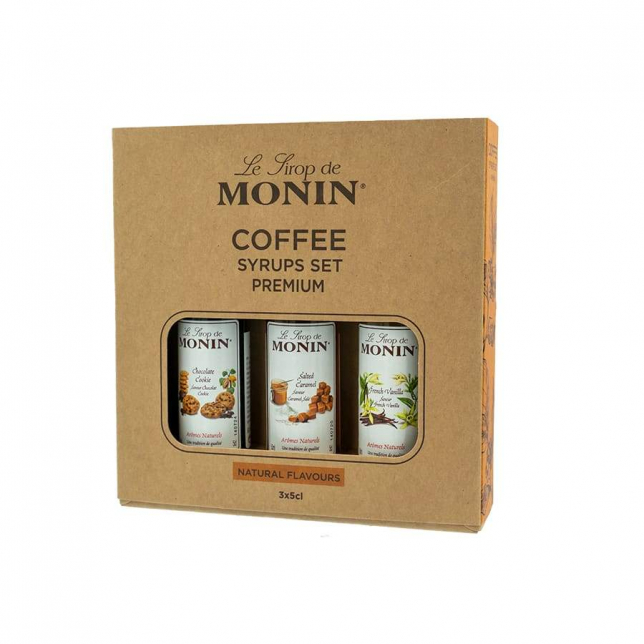 Monin Sirup Kaffesæt 3x5 cl. (Gaveæske)