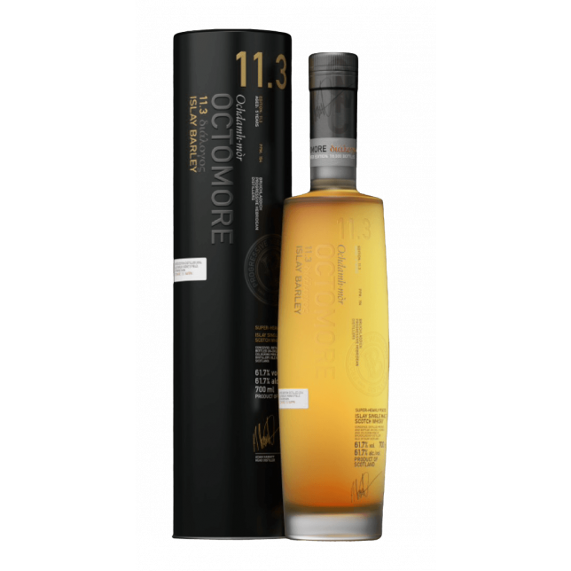 Bruichladdich Octomore 11.3 Islay Single Malt Scotch Whisky 61,7% 70 cl. (Gaveæske)