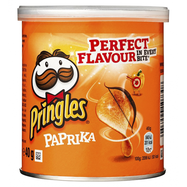 Pringles Paprika Chips 12x40 gr.