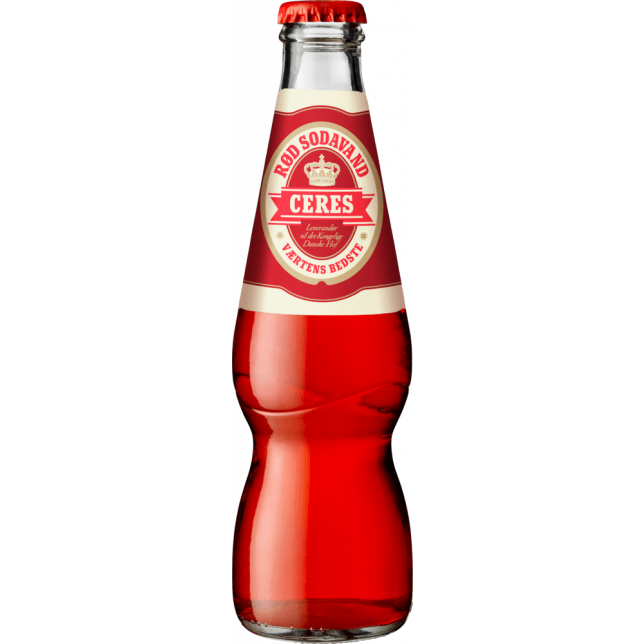 Ceres Rød Sodavand 30x25 cl. (flaske)