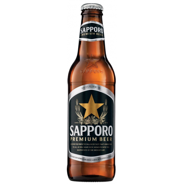 Sapporo Pilsner 4,7% 33 cl. (flaske)