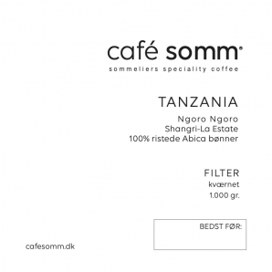 Café Somm Tanzania Ngoro Ngoro Filter 1000 g. (malet kaffe)
