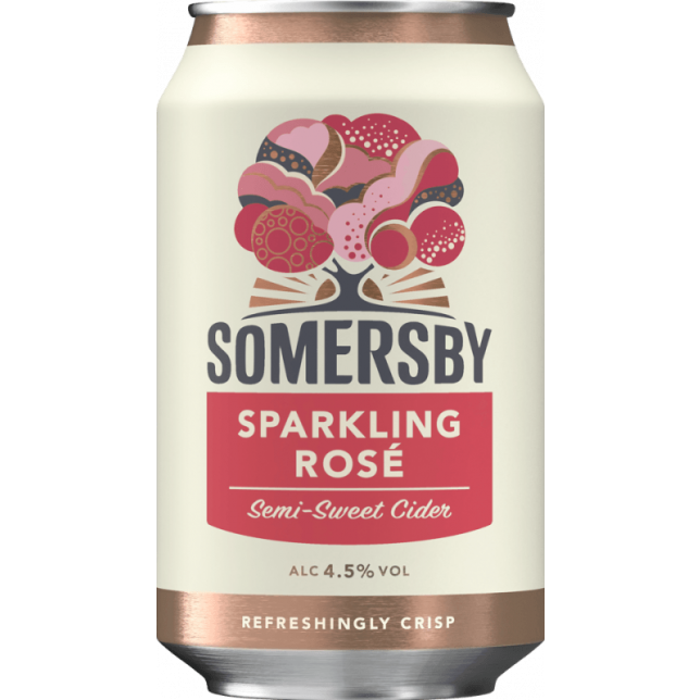 Somersby Sparkling Selection Rosé 4,5% 24x33 cl. (dåse)