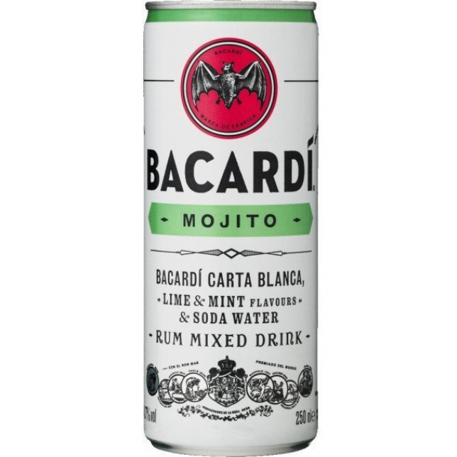 Bacardi Mojito Can 5% 24x25 cl. (dåse)