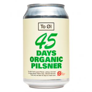 To Øl 45 Days Organic Pilsner ØKO 4.7% 33 cl. (dåse)