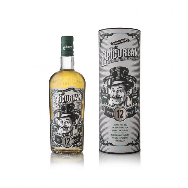 Douglas Laing's The Epicurean 12 År Scotch Blended Whisky 46% 70 cl. (Gaveæske)