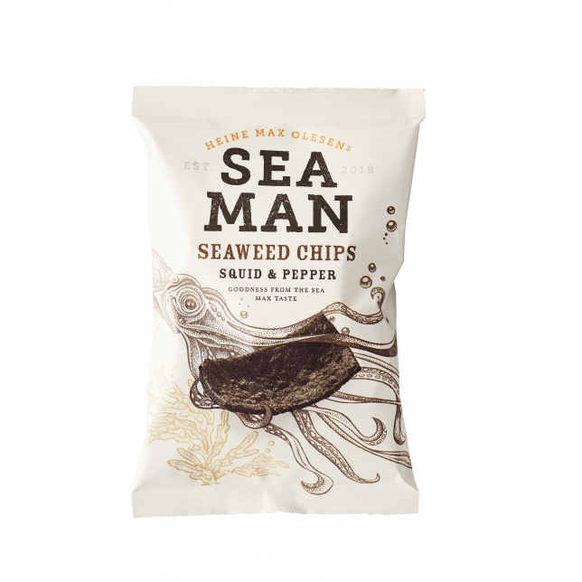 Seaman Squid & Pepper Seaweed Chips 21x15 g. (poser)