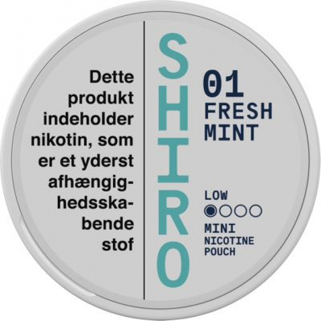 Shiro Shiro Fresh Mint Low Mini Nikotinposer 5 stk.