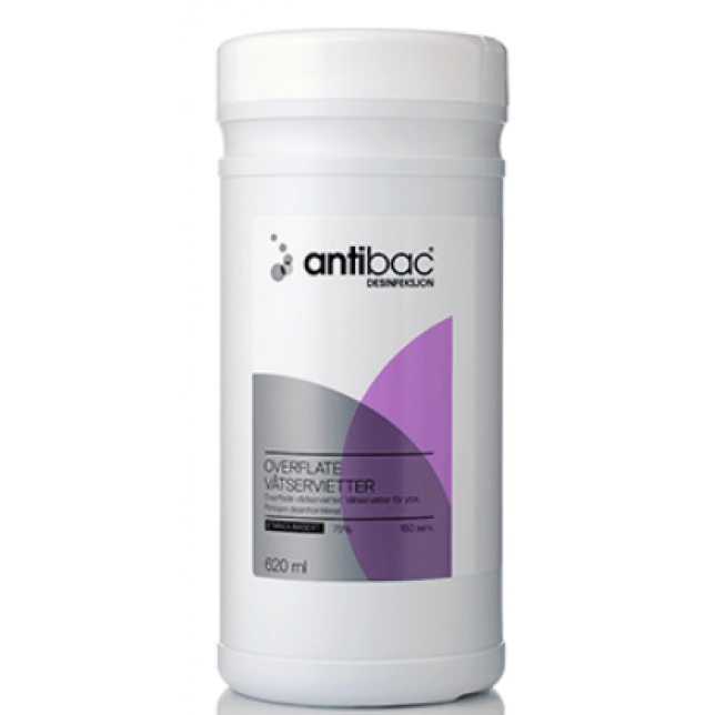 Antibac Overfladedesinfektion Wipes 150 stk.
