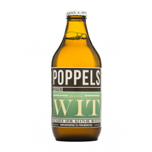 Poppels Organic Belgisk Wit Hvedeøl 4,7% 33 cl. (flaske)