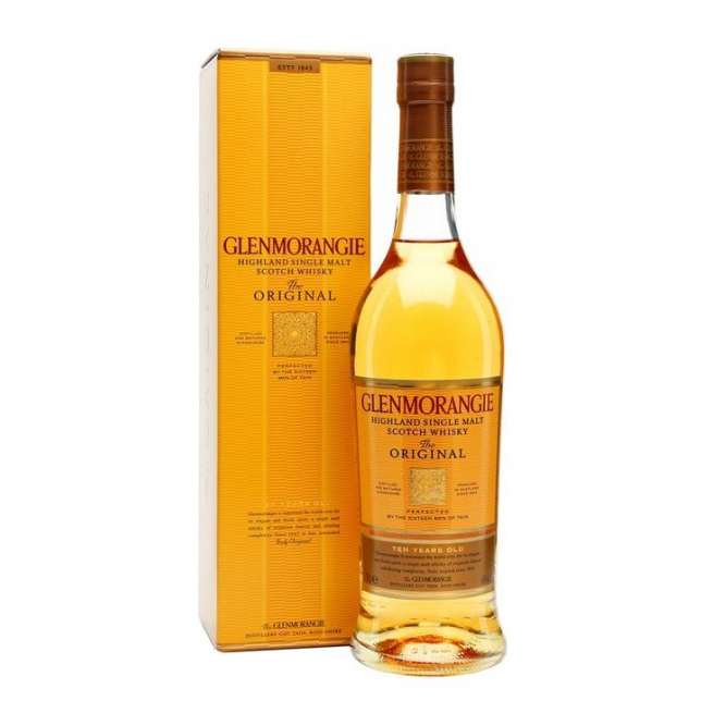 Glenmorangie 10 års Highland Single Malt Scotch Whisky 40% 70 cl. (Gaveæske)
