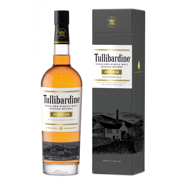 Tullibardine Sovereign Single Malt Scotch Whisky 43% 70 cl. (Gaveæske)