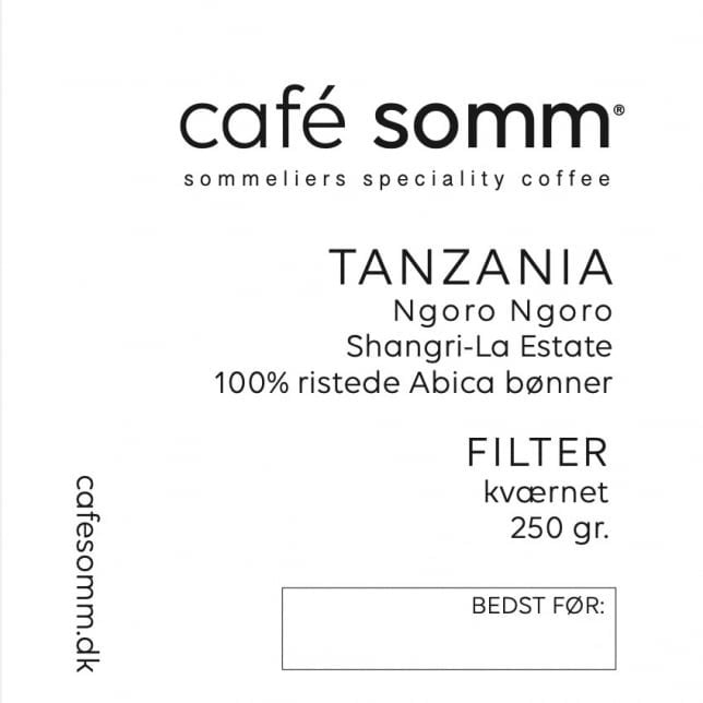 Café Somm Tanzania Ngoro Ngoro Filter 250 g. (malet kaffe)
