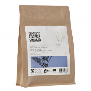 Peter Larsen Special Espresso Etiopisk Sidamo ØKO 250 gr. (hele bønner)