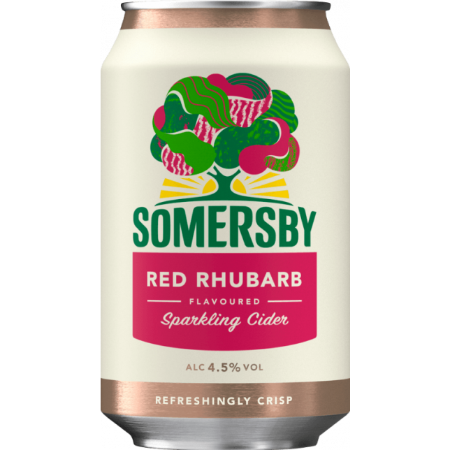 Somersby Red Rhubarb Cider 4,5% 24x33 cl. (dåse)