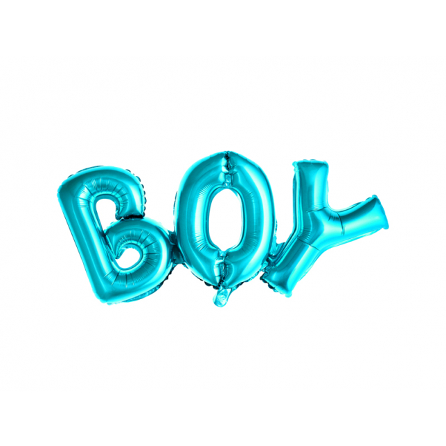 Blå "Boy" Folieballon 67x29 cm. 1 stk.