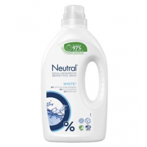 Tøjvask Flydende Neutral White u/parfume og Blegemiddel 1,25 L
