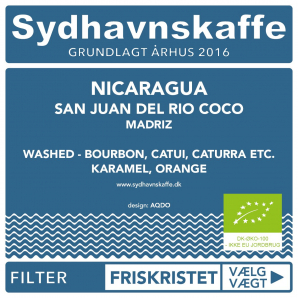 Sydhavnskaffe Nicaragua Filter ØKO 1.000 gr. (hele bønner)