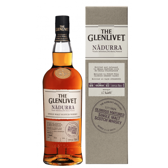 The Glenlivet Nadurra Oloroso Single Malt Scotch Whisky 61,3% 70 cl. (Gaveæske)